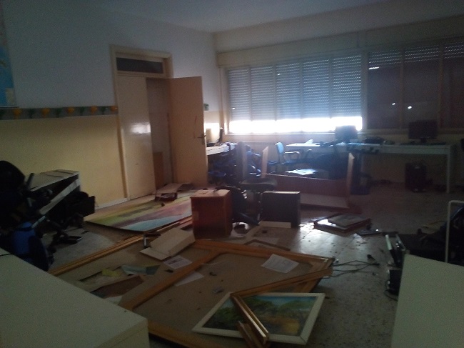 Danneggiamento scuola