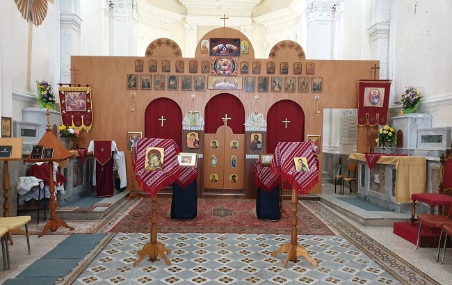 La chiesa ortodossa a Calascibetta