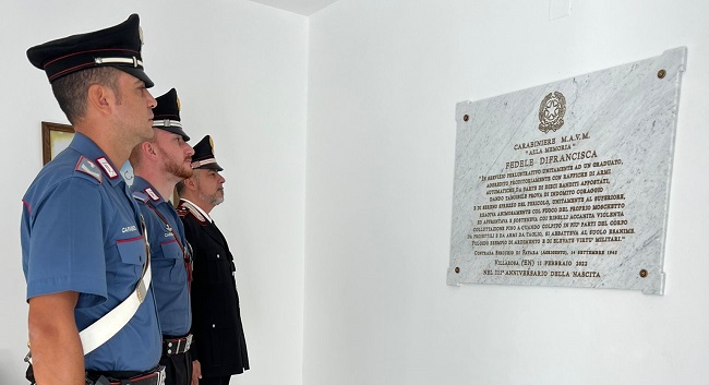 Commemorazione del carabiniere Fedele Difrancisca