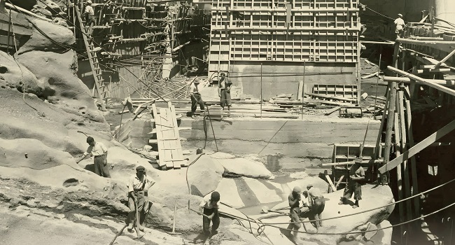 lavori alla Diga Ancipa